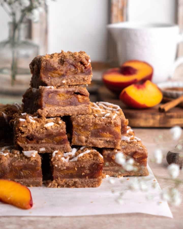 Peach Cobbler Bars